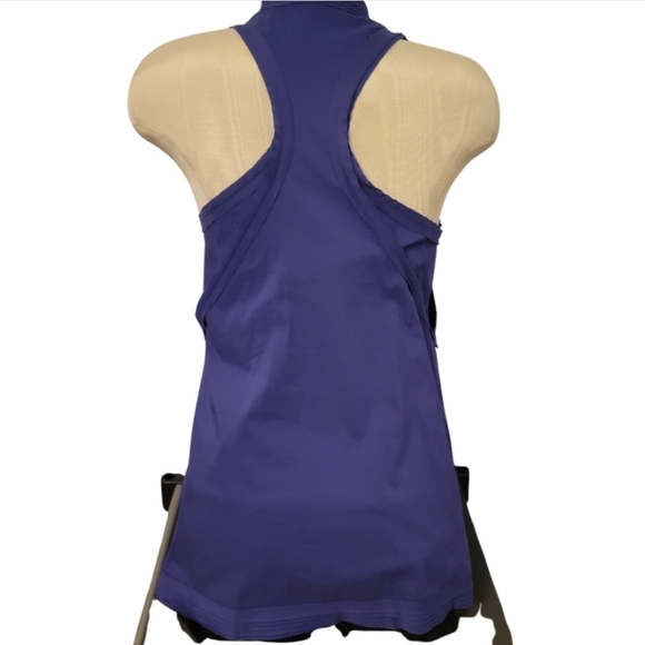 BCBG Sexy Small Tank Top Purple Flare Racerback with Pockets - Picture 4 of 16